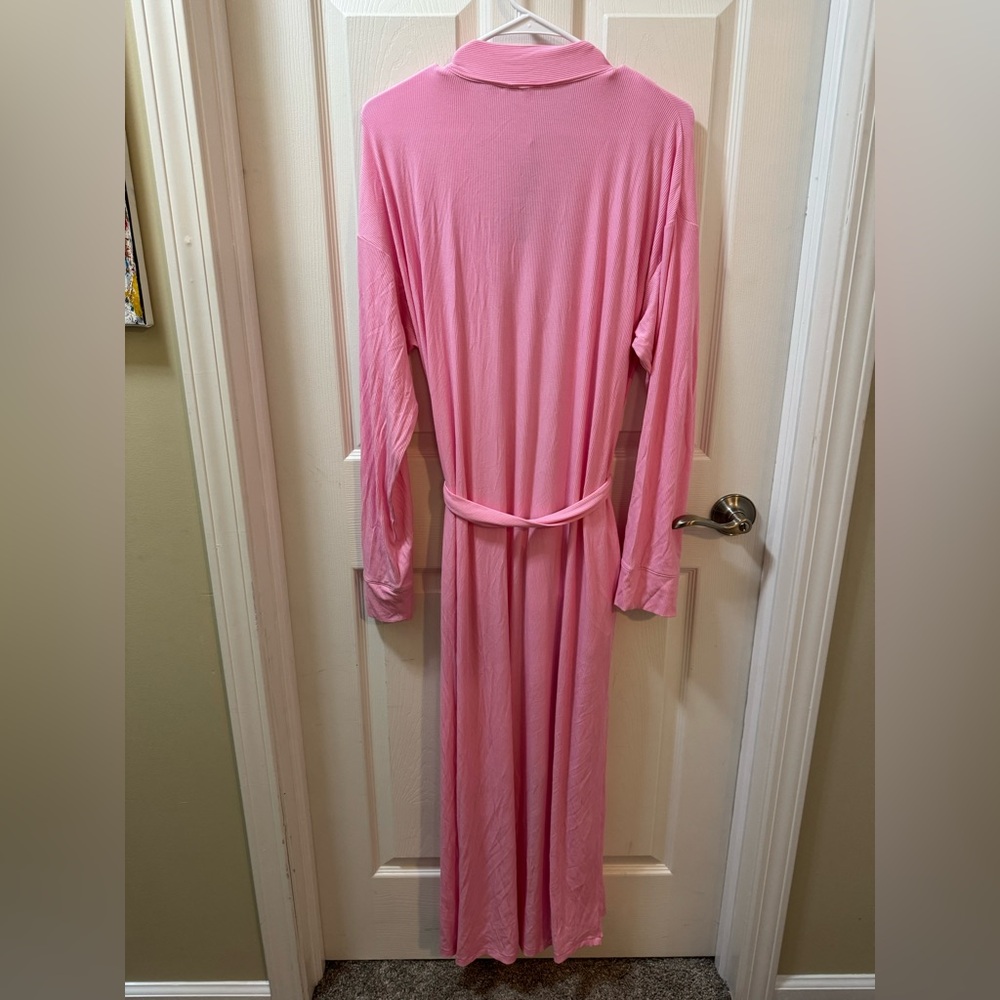 SKIMS Pink Long Robe - Picture 4 of 6